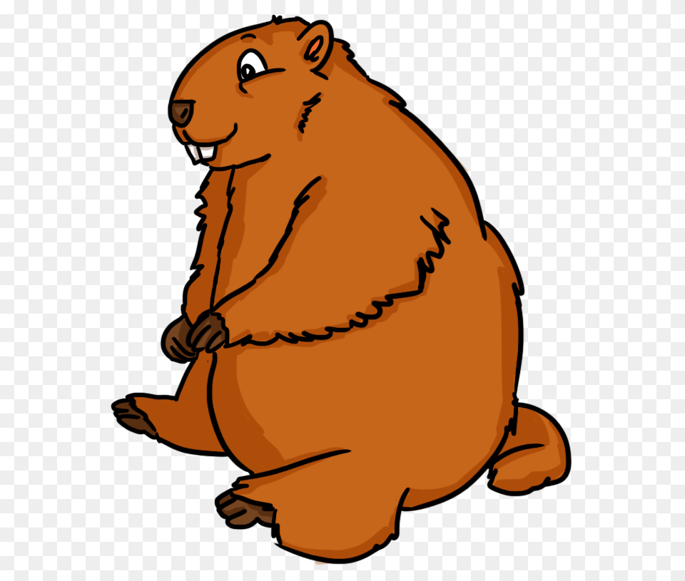 Groundhog Clip Art To Color, Person, Animal, Mammal, Beaver Png Image