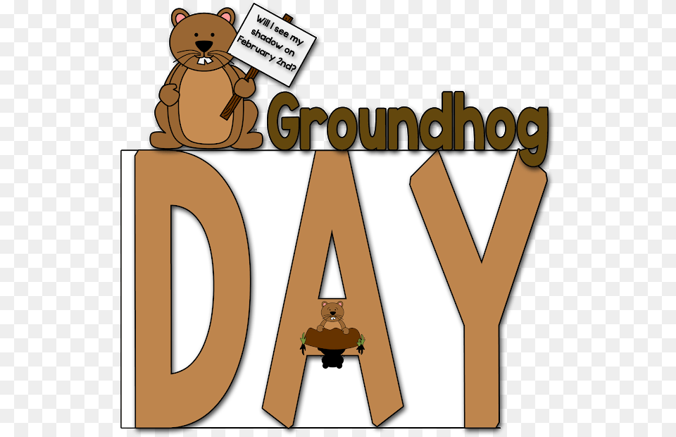 Groundhog Day Clip Art Teddy Bear, Animal, Mammal, Wildlife, Text Free Transparent Png
