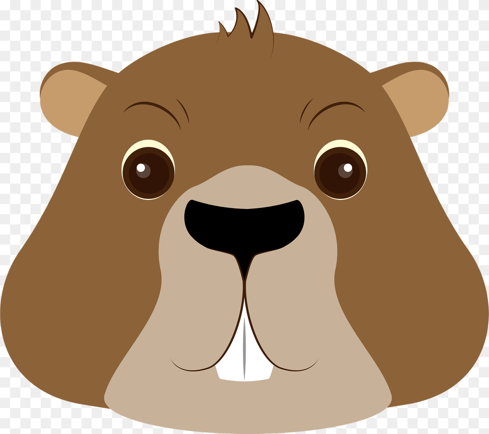 Groundhog Face Clipart, Animal, Cattle, Cow, Livestock Free Png Download