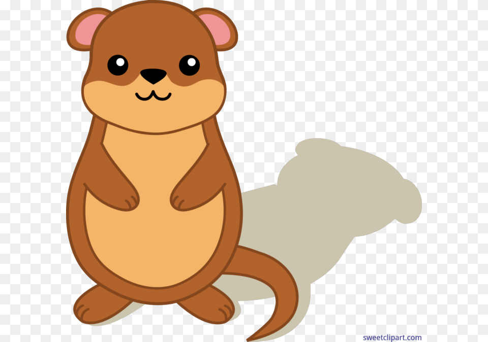 Groundhog With Shadow Clip Art, Animal, Bear, Mammal, Wildlife Png Image