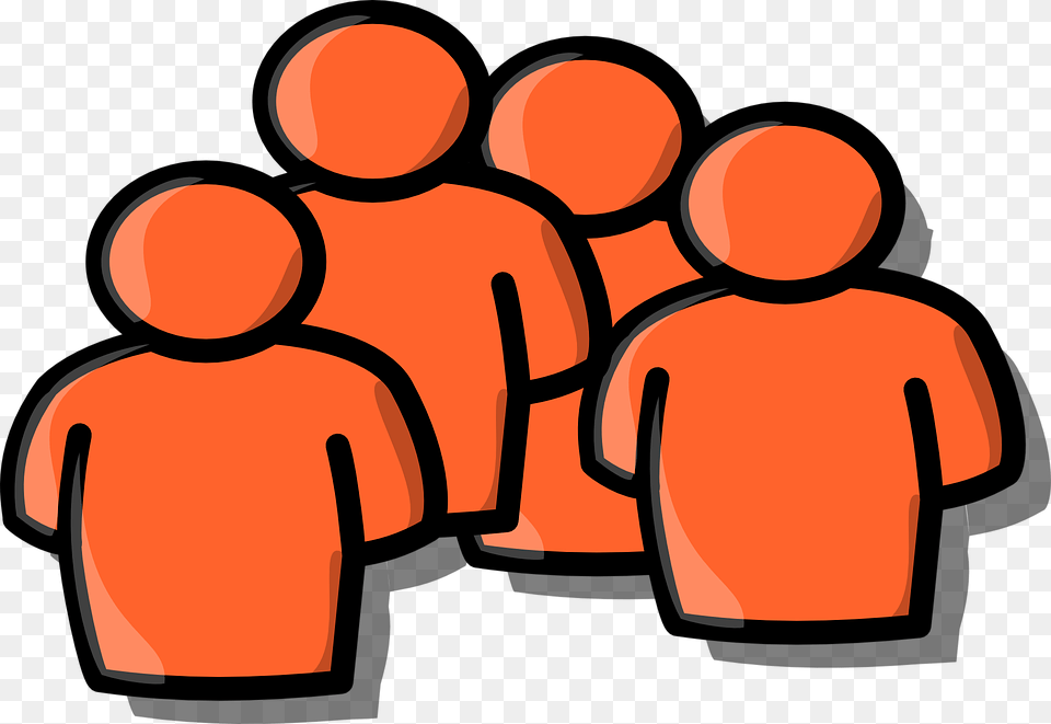 Group 4 People, Person, Back, Body Part, Crowd Png Image