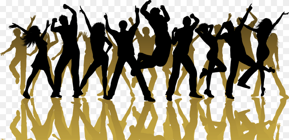 Group Dance Silhouette Dancing People Silhouette, Person, Man, Male, Adult Free Png