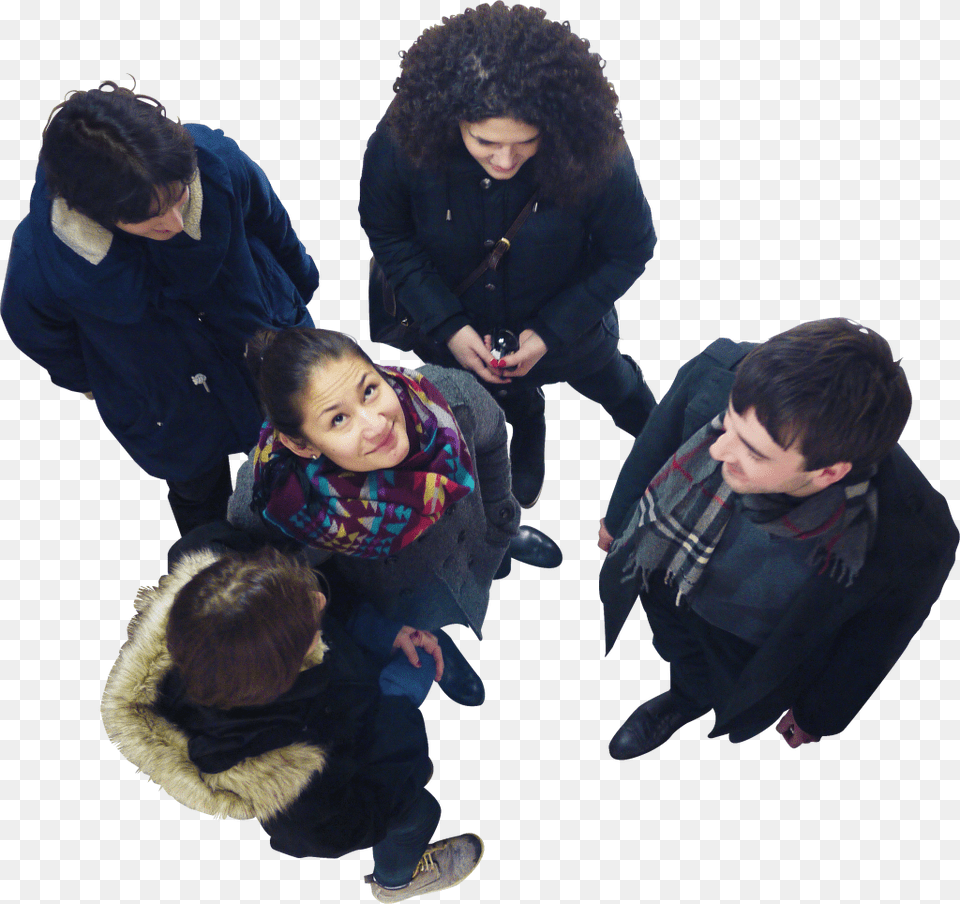 Group From Above Person From Above, Adult, Sleeve, Long Sleeve, Jacket Free Transparent Png