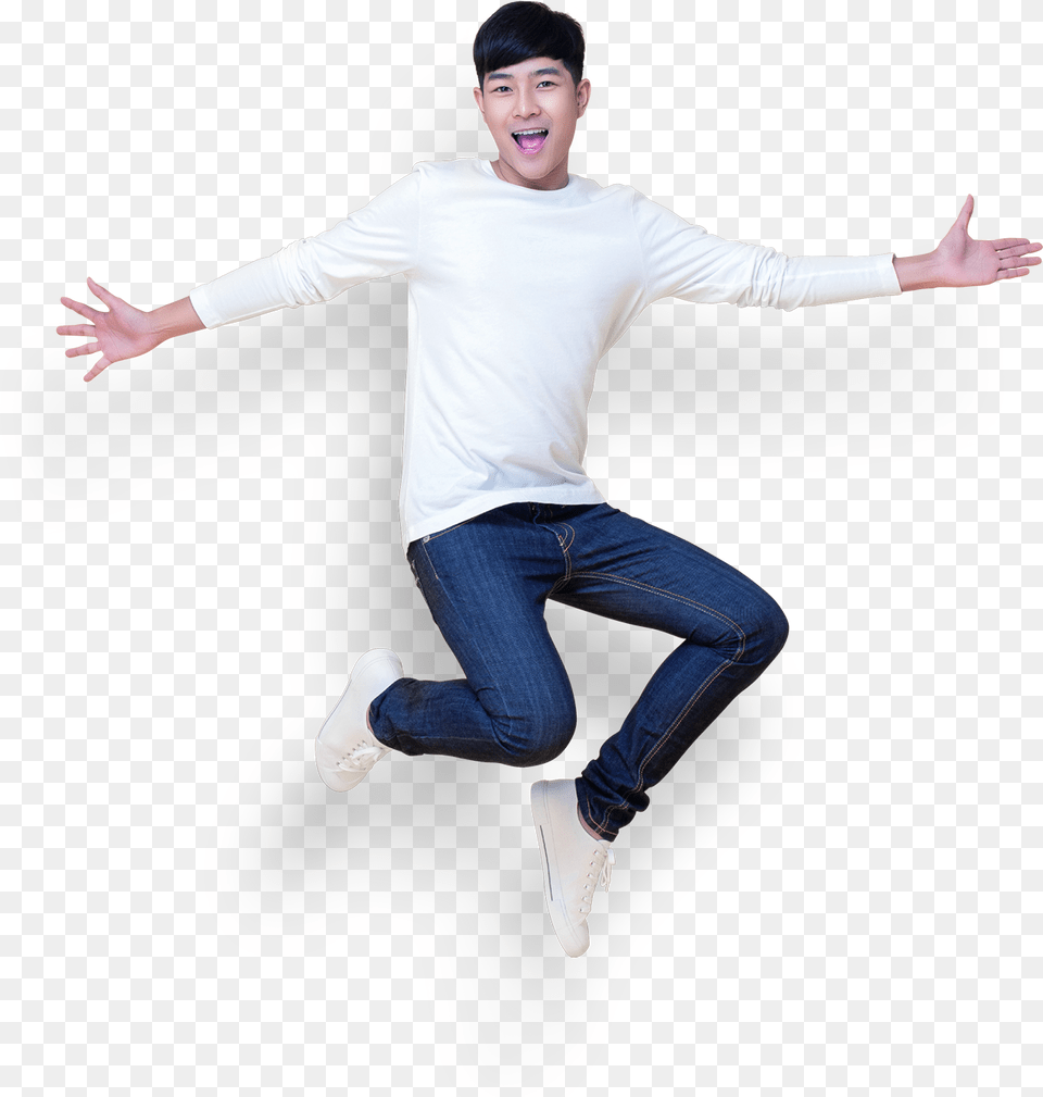 Group Jumping, Clothing, Pants, Adult, Person Free Png Download