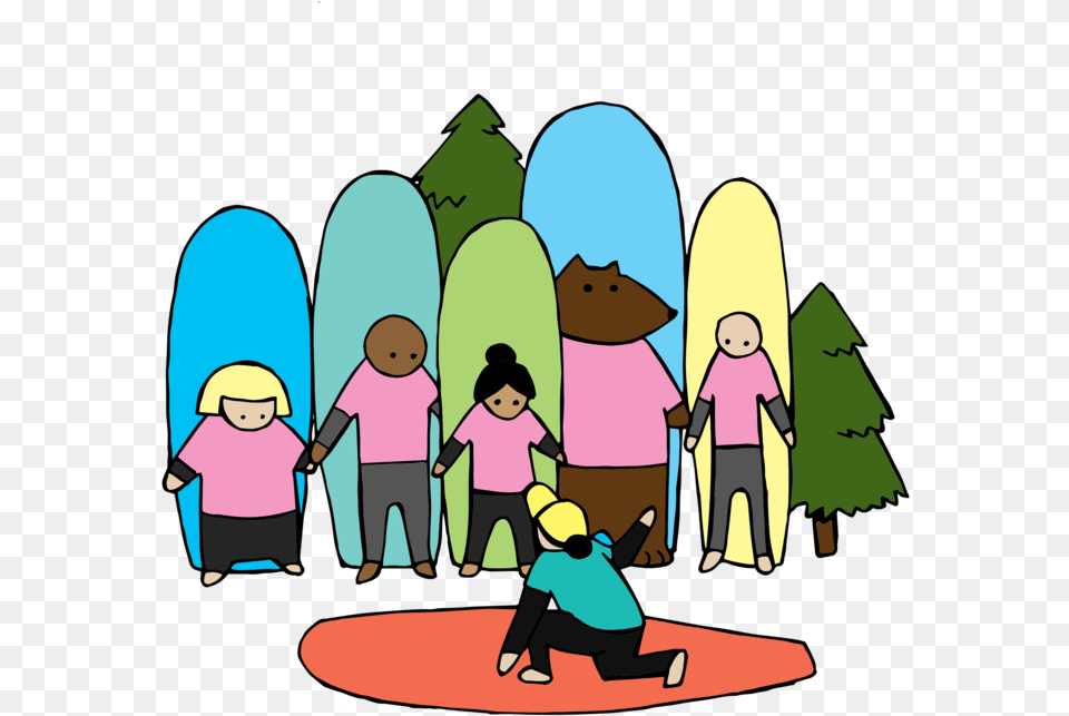 Group Lessons Surf Sister Animation, Baby, Person, Art, People Png
