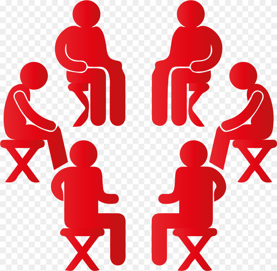 Group Mental Health Sessions Group Therapy Clipart Black And White, Baby, Person, Crowd, People Free Png