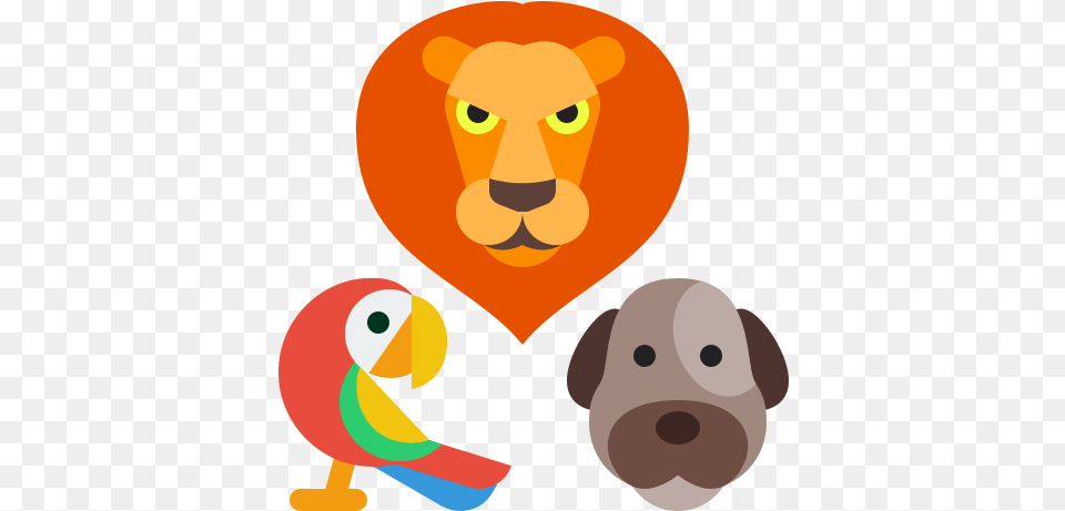 Group Of Animals Icon And Vector Cartoon, Balloon Png Image