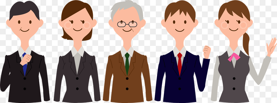 Group Of Business People Clipart, Accessories, Suit, Jacket, Tie Free Transparent Png