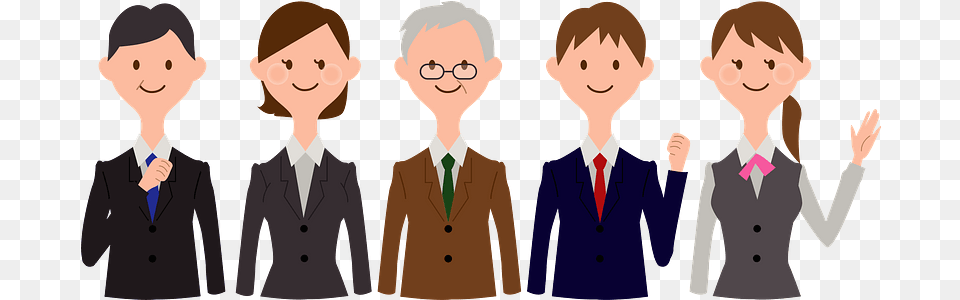 Group Of Business People Clipart Jobs Clipart, Accessories, Jacket, Formal Wear, Suit Free Png