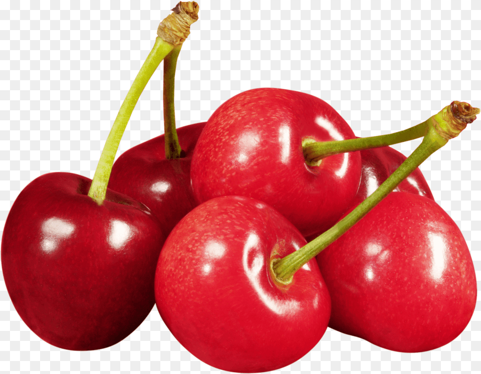 Group Of Cherries, Cherry, Food, Fruit, Plant Free Png