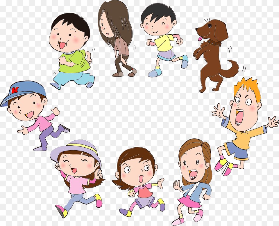 Group Of Children Are Playing Clipart, Publication, Baby, Book, Person Png