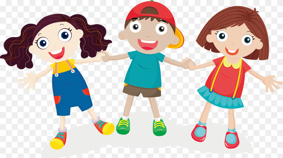 Group Of Friends Cartoon, Clothing, Shorts, Baby, Person Free Png Download