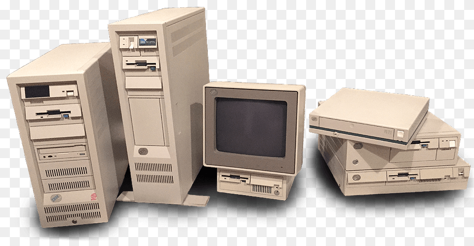 Group Of Ibm Vintage Computers, Computer Hardware, Electronics, Hardware, Computer Png