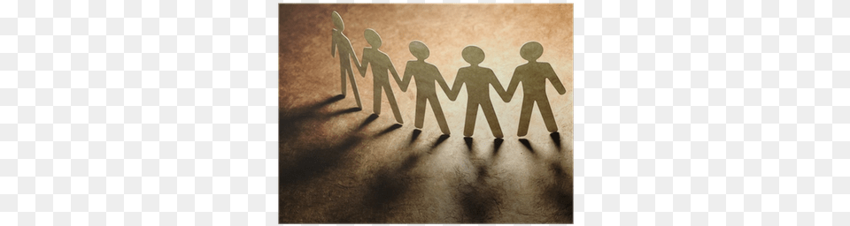 Group Of Paper People Holding Hands Body Of Christ, Person, Walking, Body Part, Hand Png