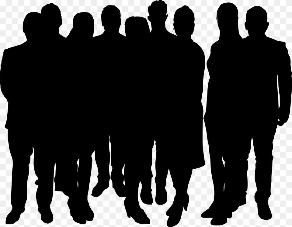 Group Of People, Gray Png