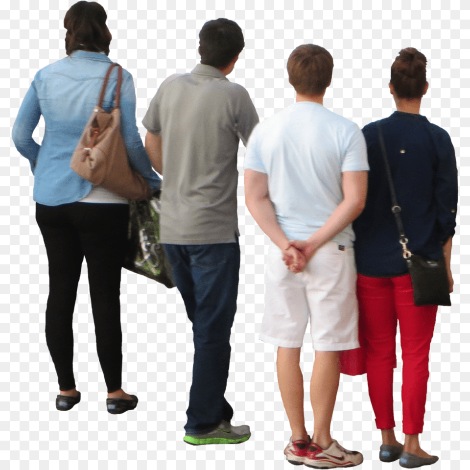 Group Of People Back Person Looking, Accessories, Shorts, Pants, Man Free Transparent Png