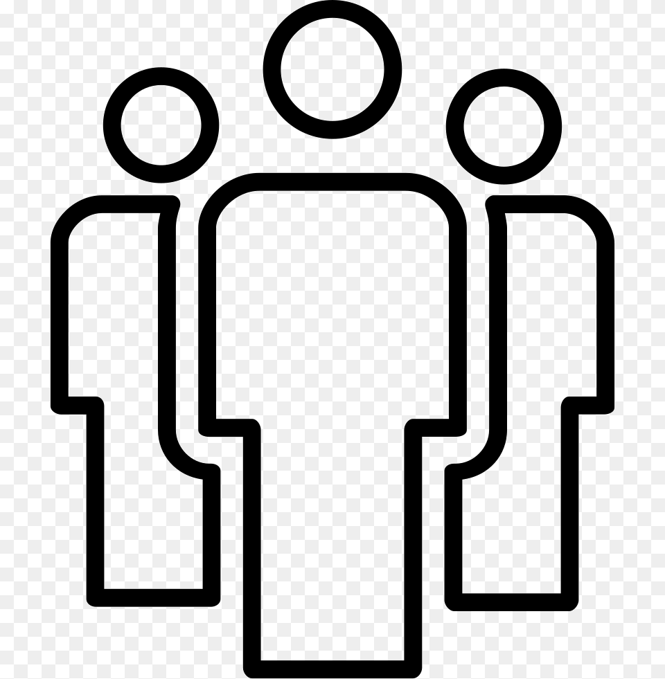 Group Of People Outline Comments People Outline Icon, Stencil, Symbol, Gas Pump, Machine Free Transparent Png