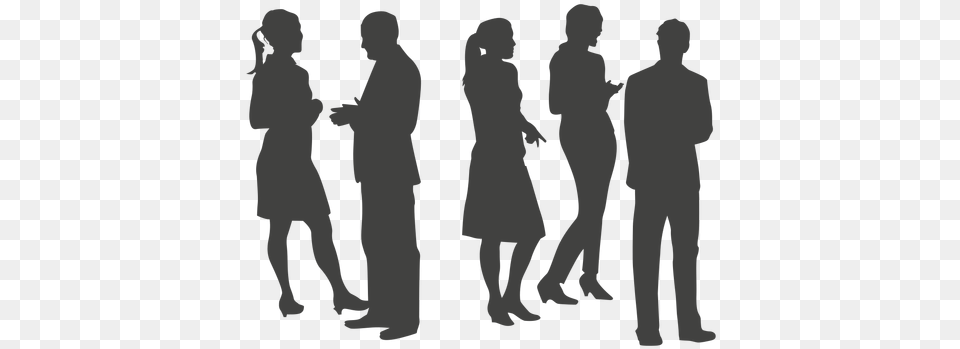 Group Of People Silhouette Picture Transparent Silhouette People, Person, Adult, Wedding, Man Free Png