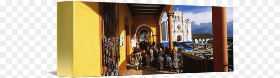 Group Of People Walking In A Corridor By Panoramic Tourism, Villa, Housing, House, Building Free Transparent Png