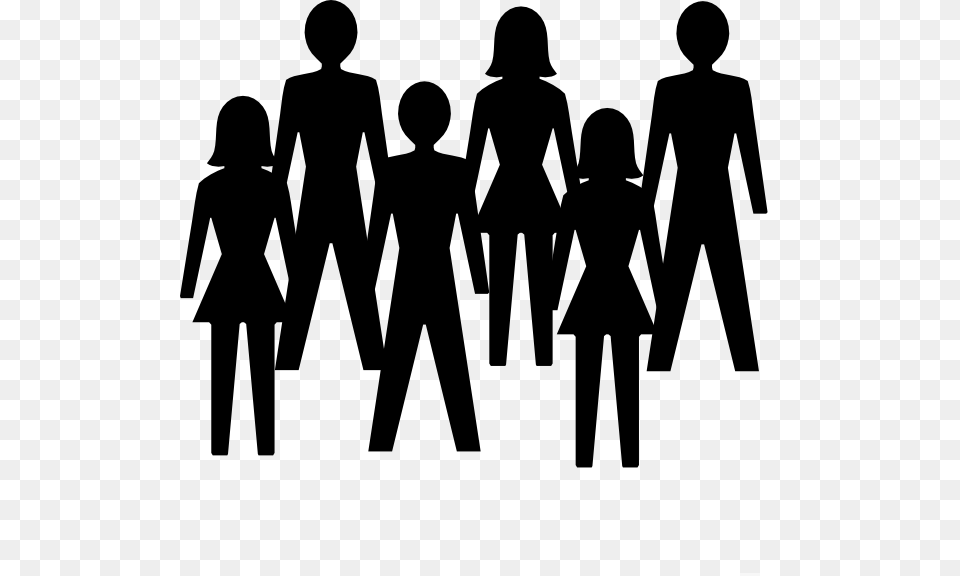 Group Of Stick People, Walking, Silhouette, Person, Adult Free Png Download