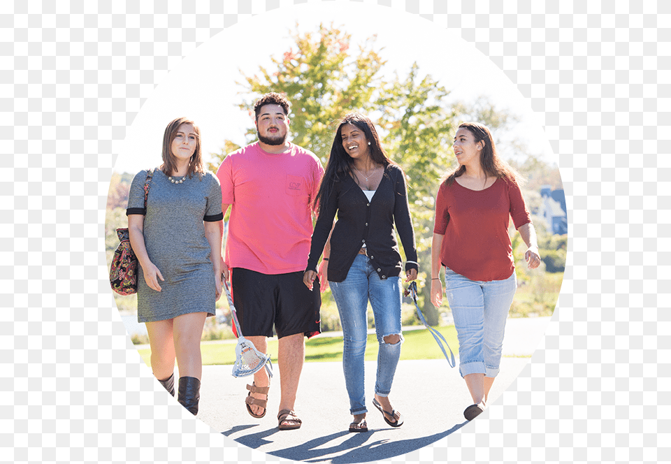Group Of Students Walking Outside Vacation, Long Sleeve, Pants, Person, Shorts Free Png