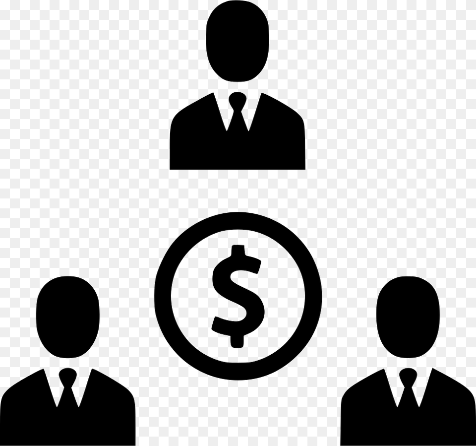 Group People Business Dollar Profit People Connection Icon, Person, Stencil, Crowd, Adult Free Png