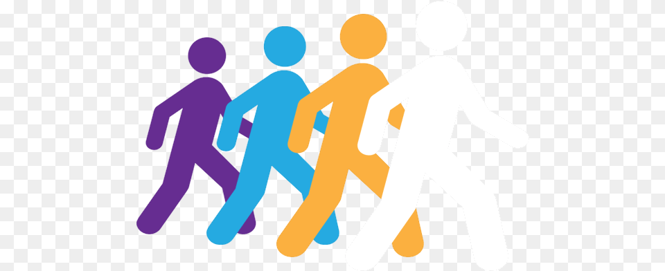Group People Walking The Walking People Team, Person, Body Part, Hand, Art Free Transparent Png