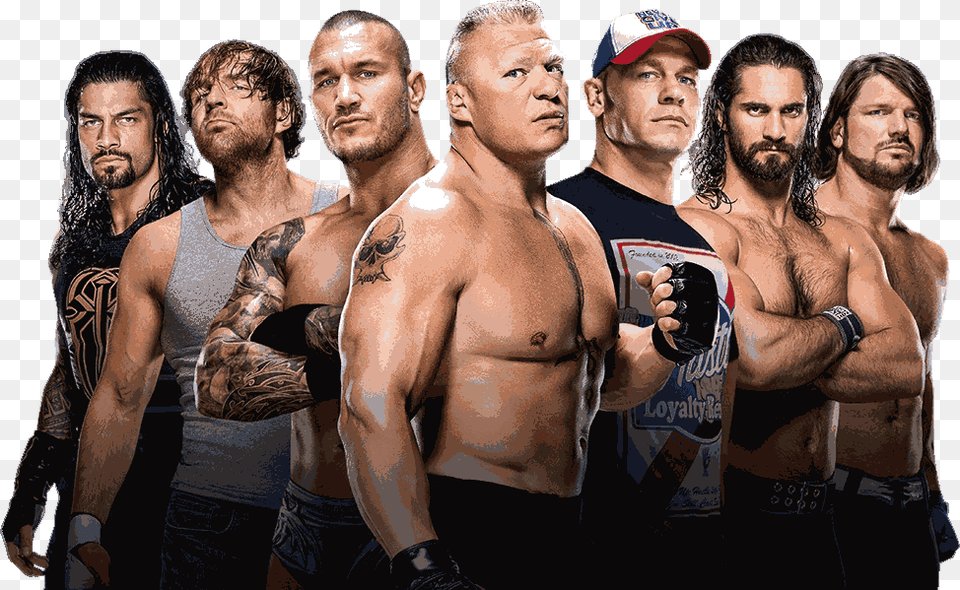 Group Photo Of Wwe, Person, Skin, Tattoo, Adult Free Png Download