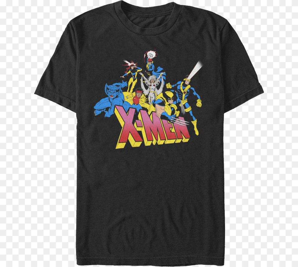 Group Picture X Men T Shirt Vintage X Men Long Sleeve, T-shirt, Clothing, Person, Adult Free Png