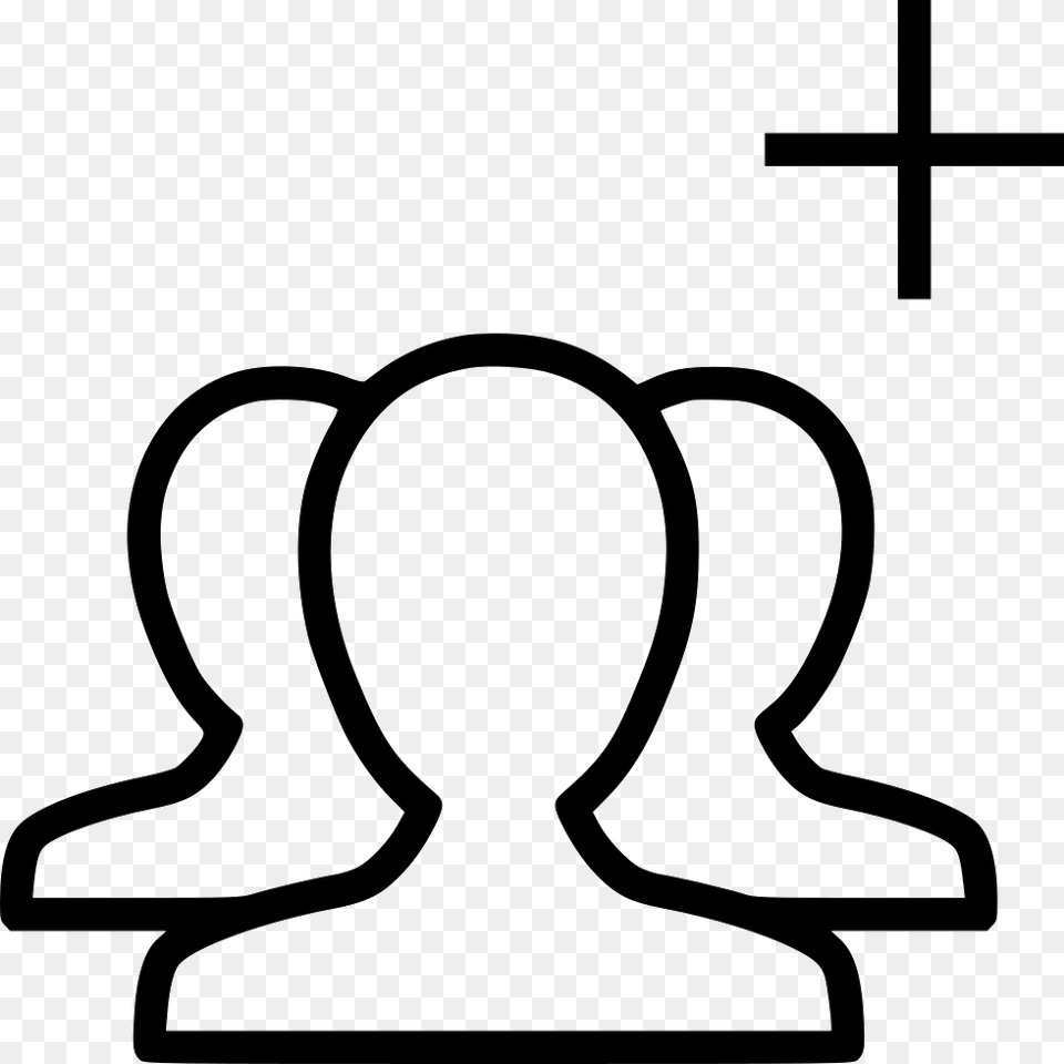 Group S Contacts People Add New Create Svg Icon People Love Icon, Kneeling, Person, Symbol, Stencil Free Transparent Png