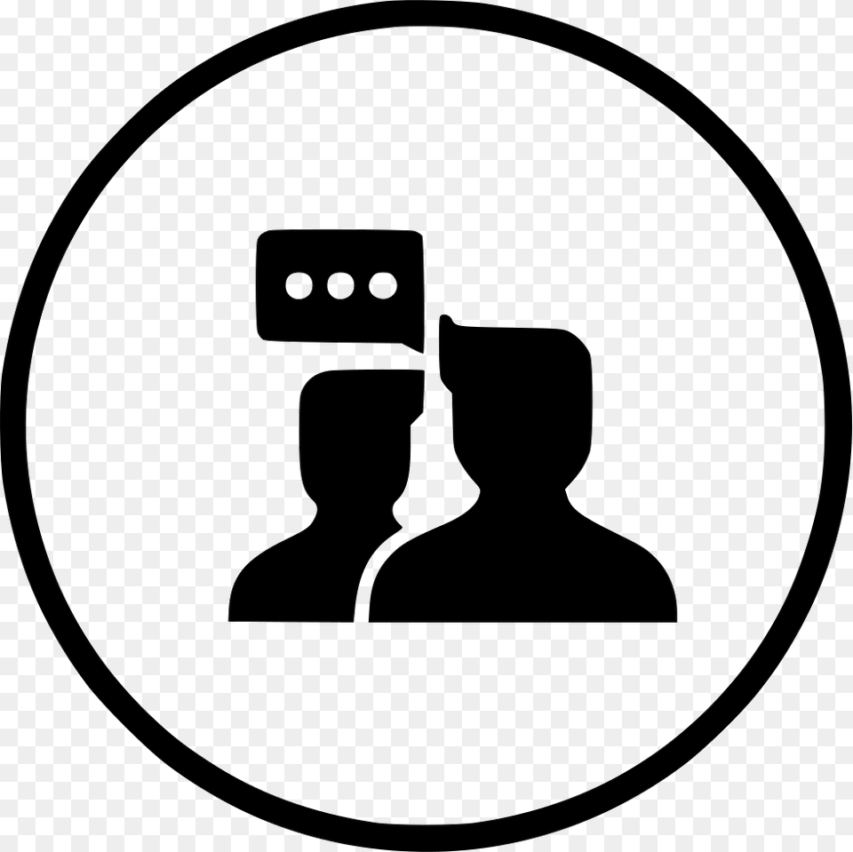 Group Talk Discussion Chat Communication Svg Icon Portable Network Graphics, Photography, Stencil Free Transparent Png