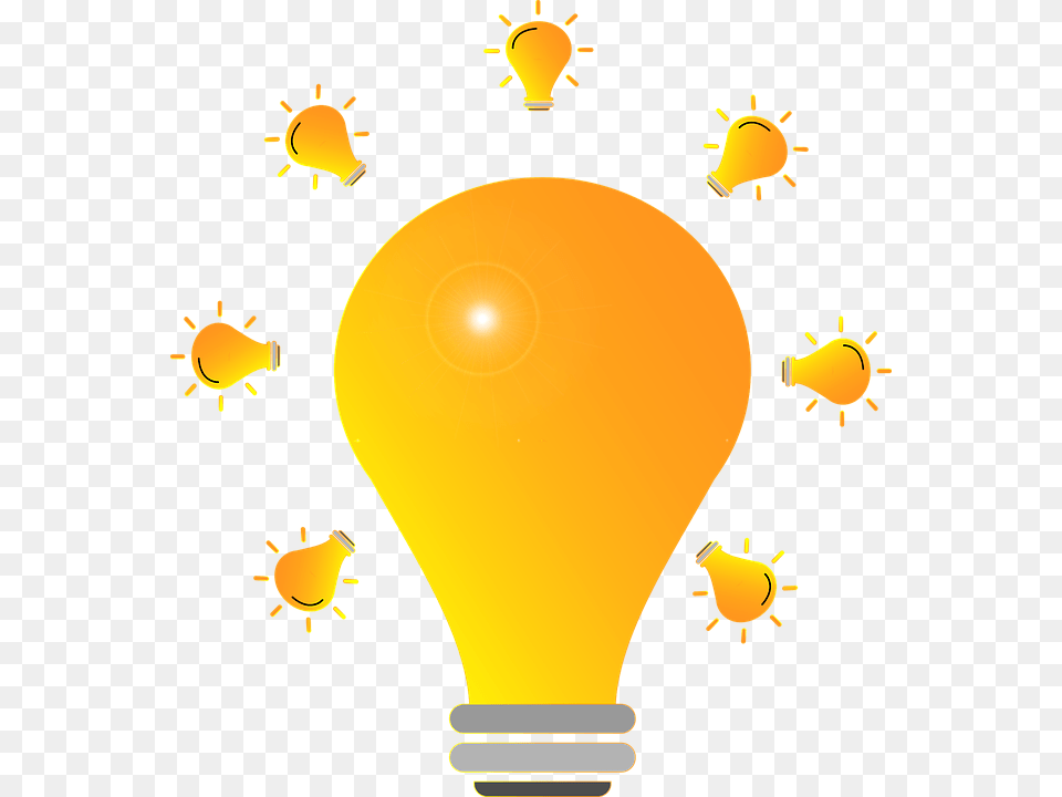 Group Think Big Idea Yellow Bulb Light Bright Think Pair Share, Lightbulb Png