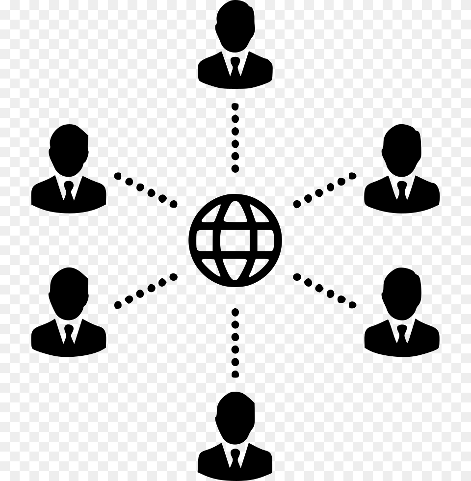 Group Web Team Communication Teamwork People Comments Networking Icon, Stencil, Person, Adult, Male Png Image