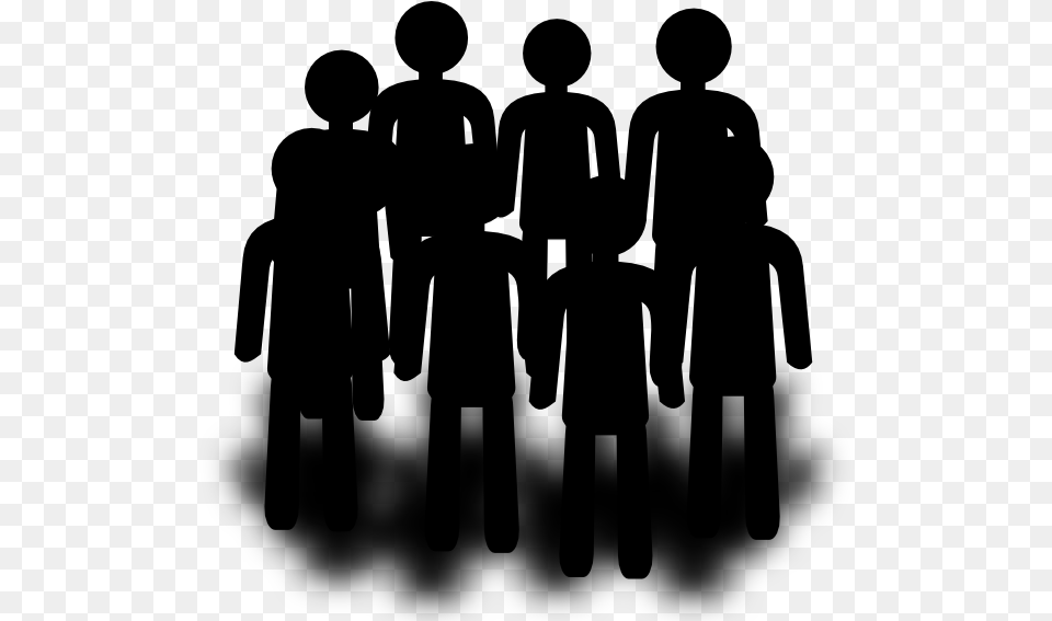 Groups Of People Clipart, Gray Free Transparent Png