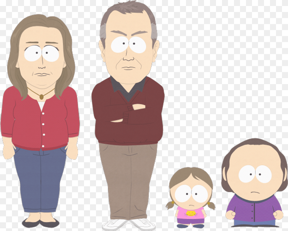 Groups Of People South Park The White Family Hd South Park White Family, Long Sleeve, Sleeve, Clothing, Person Free Png