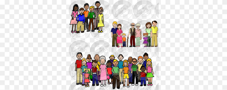 Groups Picture For Classroom Therapy Use Great Groups Clip Art, Publication, Book, Comics, Person Png Image