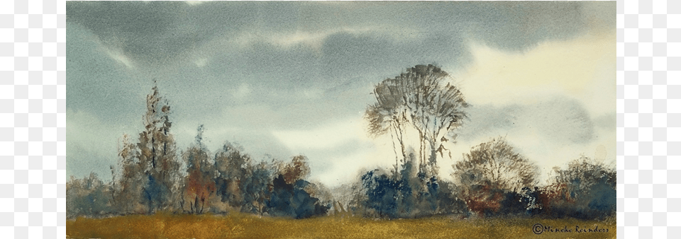 Grove, Art, Painting, Landscape, Nature Free Png Download