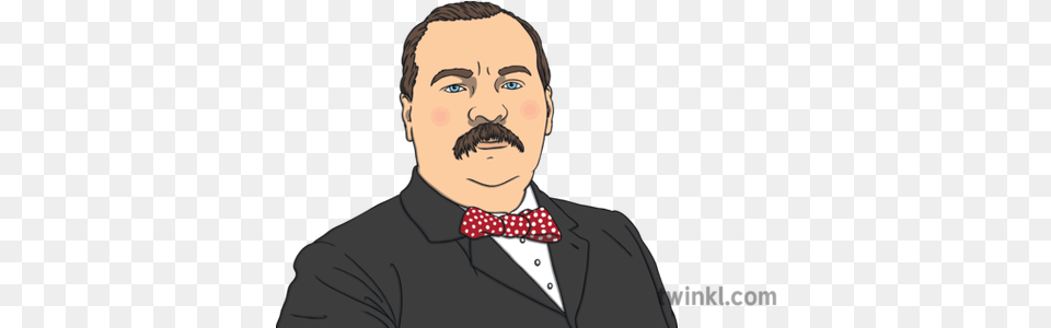 Grover Cleveland American President Gentleman, Accessories, Person, Tie, Head Free Png