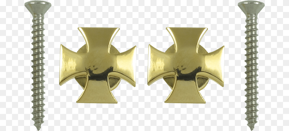 Grover Iron Cross Gold Hatchet, Machine, Screw Png