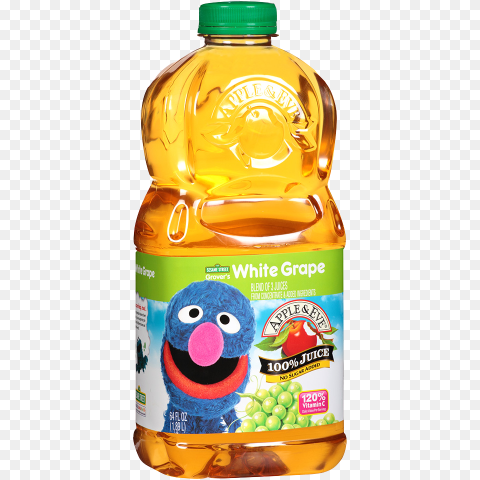 Grovers White Grape Apple Amp Eve Sesame Street White Grape, Cooking Oil, Food Png