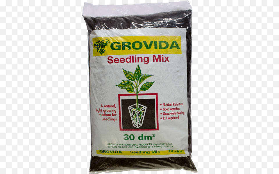 Grovida Seedling Mix 30dm3 Natural Foods, Herbs, Plant, Herbal, Powder Free Png