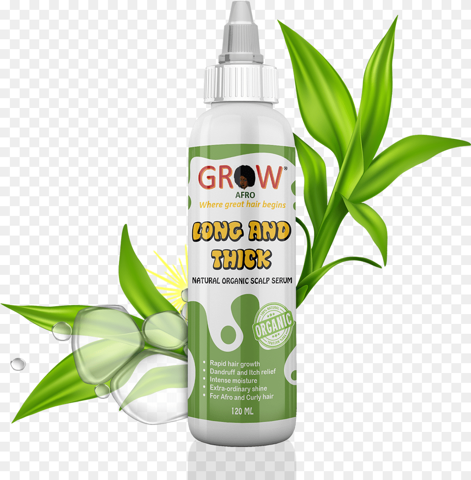 Grow Afro Long And Thick Hair Serum, Herbal, Herbs, Plant, Tin Free Png Download