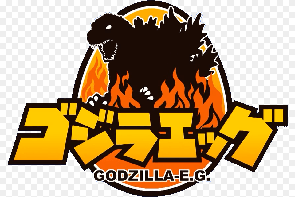 Grow Godzilla Egg 2014, Logo, Fire, Flame, Bulldozer Free Transparent Png