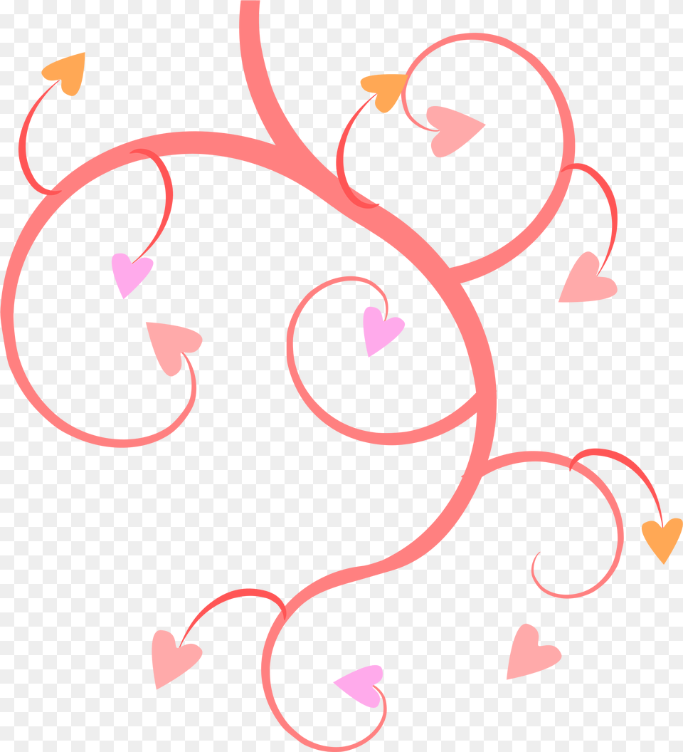 Growing Hearts Clip Arts Swirls And Hearts Clip Art, Floral Design, Graphics, Pattern, Paper Free Png