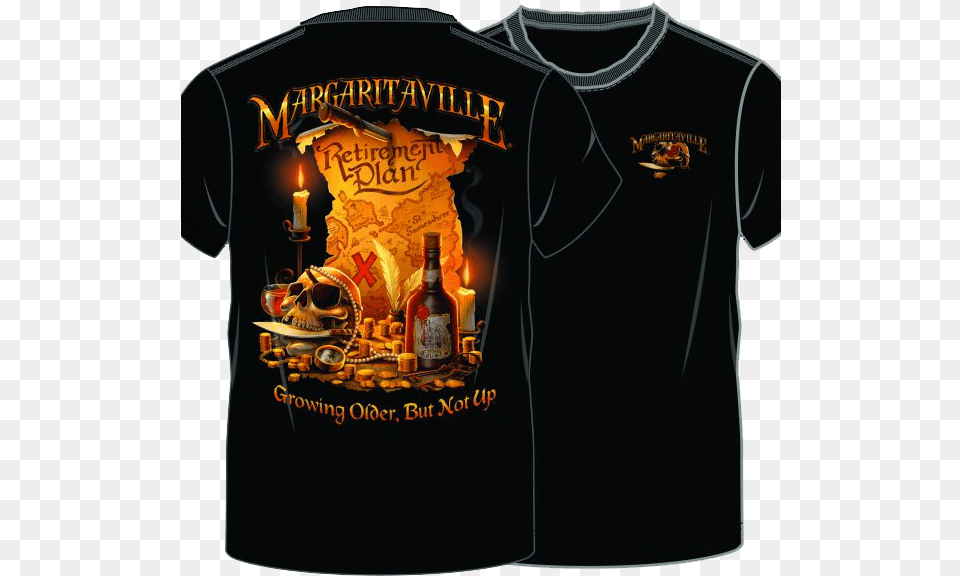 Growing Older But Not Upretirement Plan Margaritaville T Shirts, Clothing, Shirt, T-shirt, Alcohol Free Transparent Png