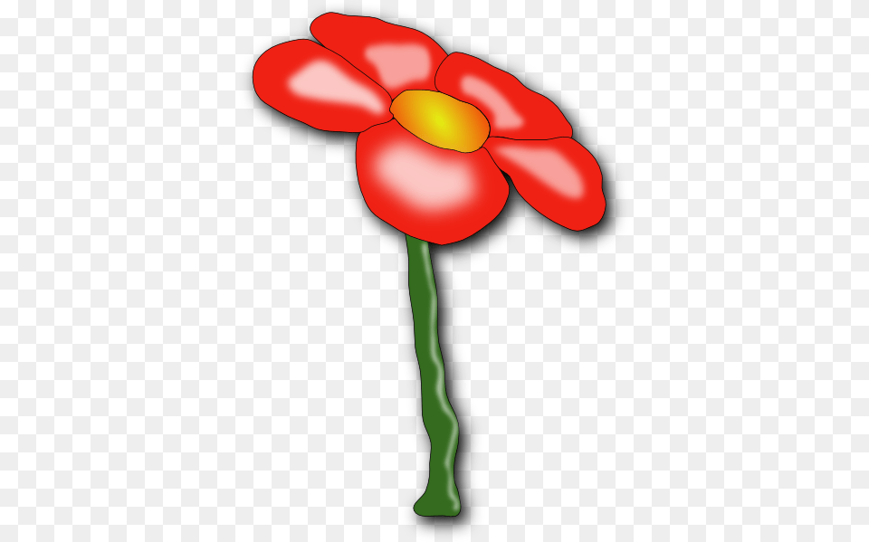 Growing Red Flower Clip Art, Plant, Petal, Dynamite, Weapon Png Image