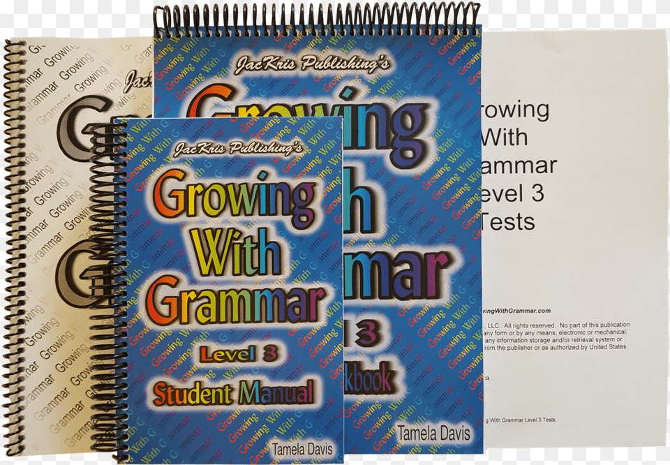 Growing With Grammar Level 3 Complete Set Winning With Writing Level 4 First And Second Semesters, Advertisement, Book, Publication, Poster Free Png