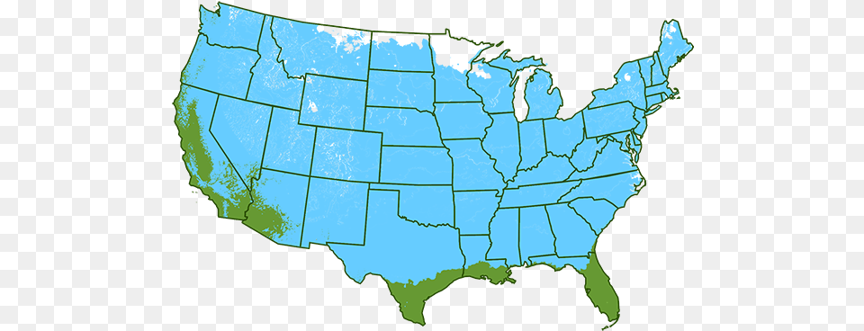 Growing Zones 9 11 Outdoors Chamberlain South Dakota On Us Map, Chart, Plot, Person, Atlas Free Png