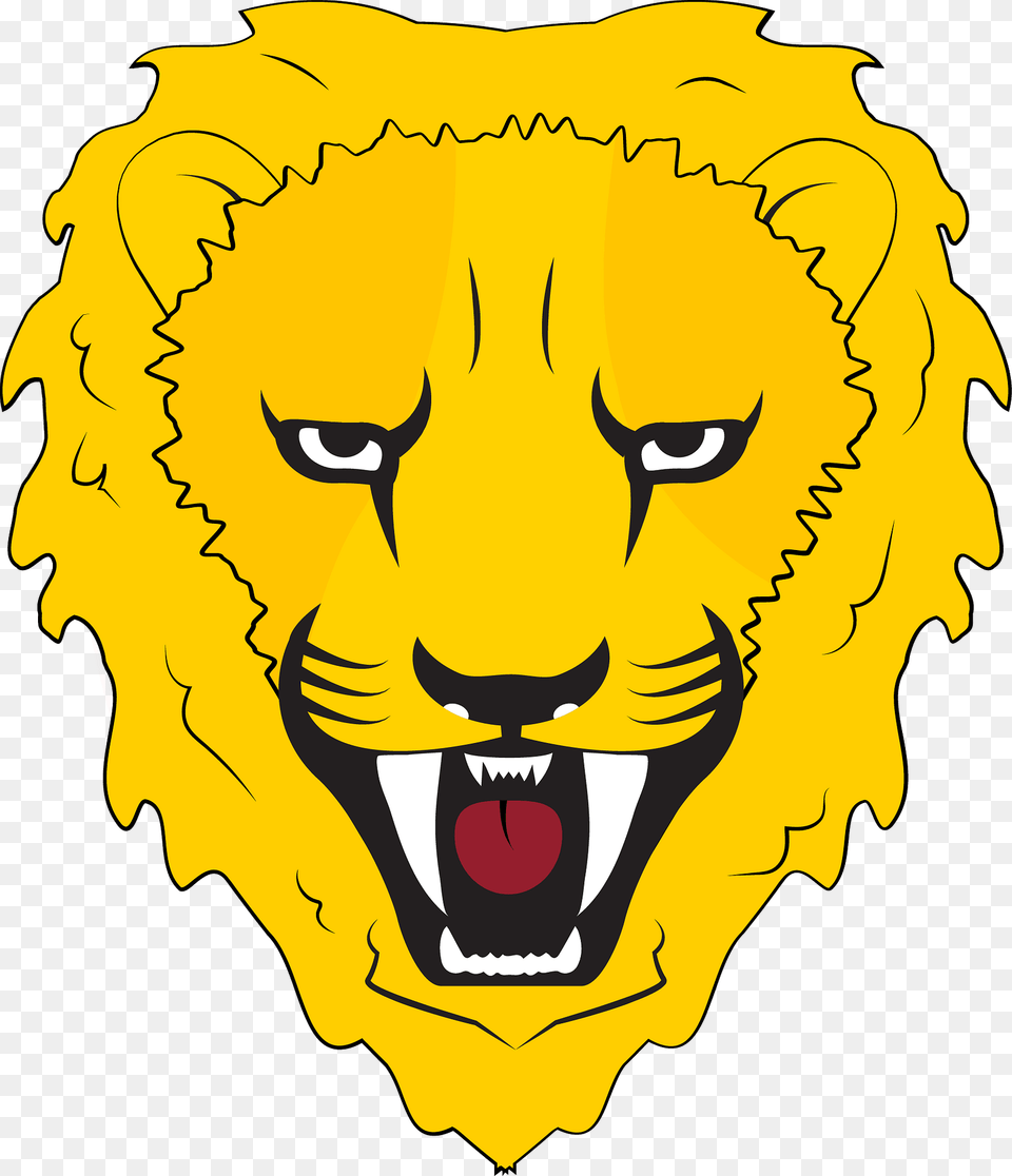 Growling Lion Face Clipart, Animal, Mammal, Wildlife, Logo Free Transparent Png