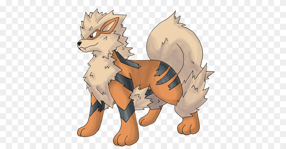 Growlithe Drawing Ninetails Arcanine Drawing, Baby, Person, Book, Comics Png Image